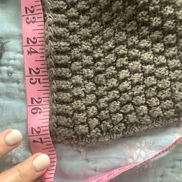 Brandy Melville Open Front Wool Blend Cardigan Sweater One Size Asymmetrical - Picture 5 of 9